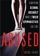 Cover of book which shows gymnast's feet on a balance beam
