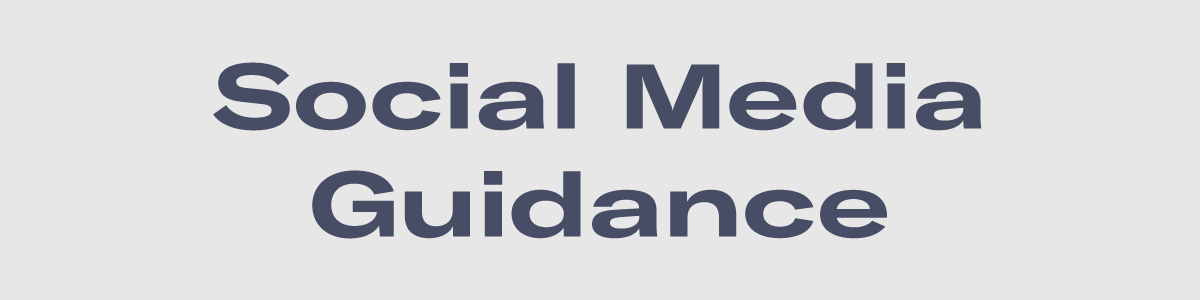 Social Media Guidance