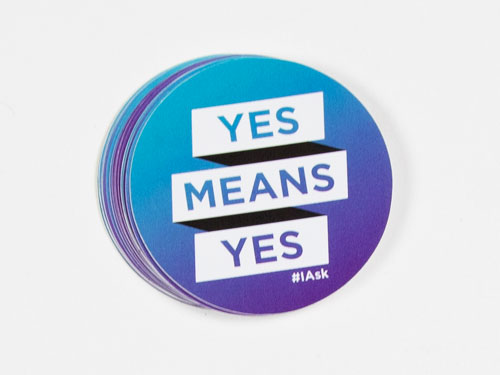 Yes Means Yes Sticker