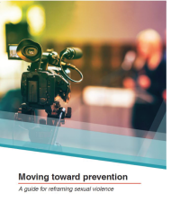 Cover of "Moving toward prevention" which features a video camera