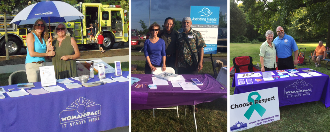 Womanspace volunteers at National Night Out