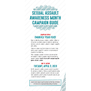 image of Sexual Assault Awareness Month Action Kit 2018