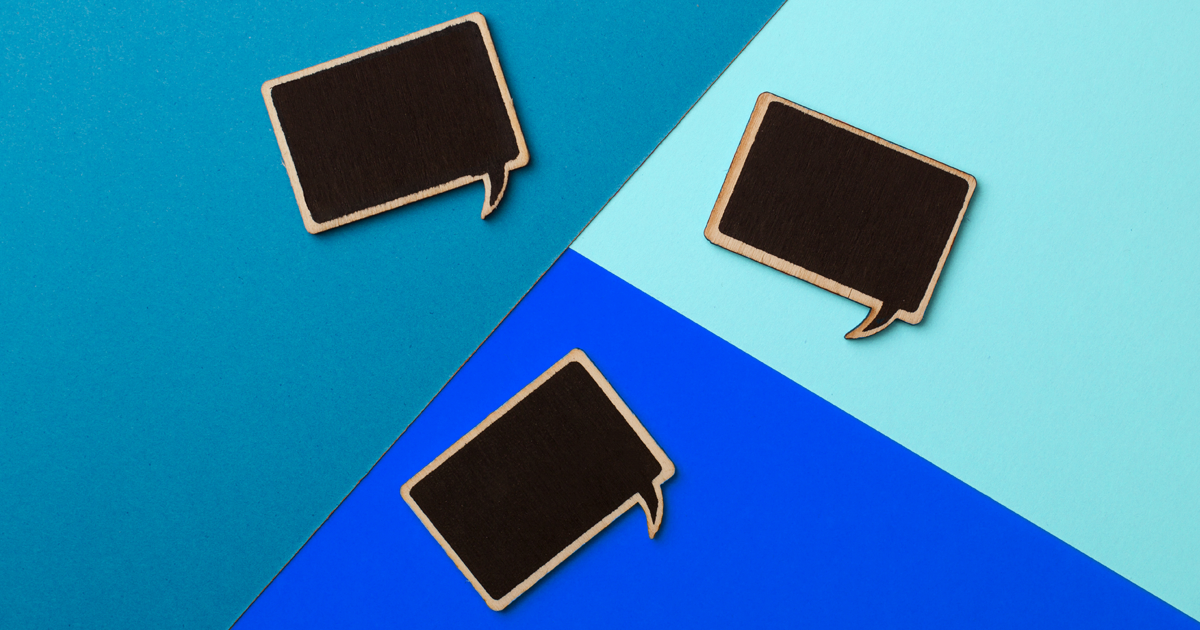 Speech bubble shaped chalkboards