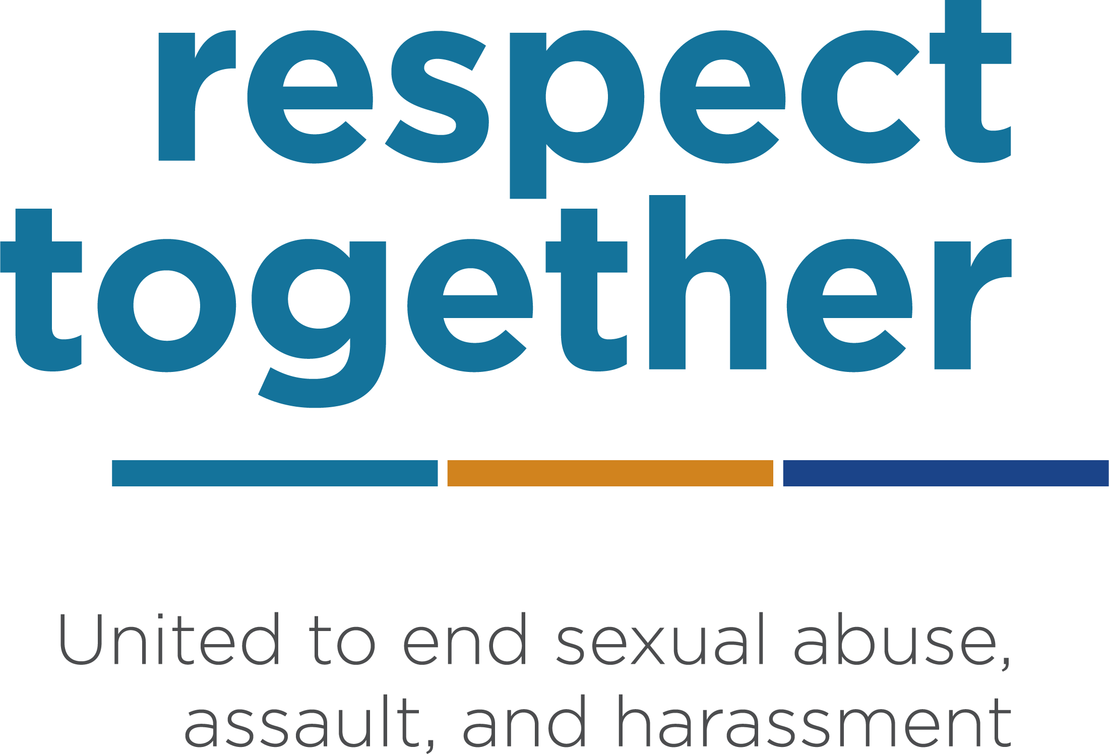 Respect Together - United to end sexual abuse, assault, and harassment - logo and tagline