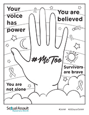 #MeToo Coloring Page