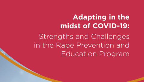Adapting in the midst of COVID-19: Strengths and Challenges in the Rape Prevention and Education Program