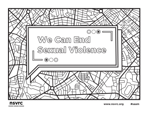 We Can End Sexual Violence Coloring Page