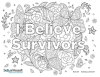 Image of I Believe Survivors Coloring Page