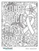 Image of Your Voice has Power Coloring Page