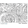 Coloring page that says "Creele y apoye a los sobrevivientes."