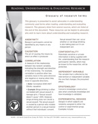 Research Terms Glossary Cover