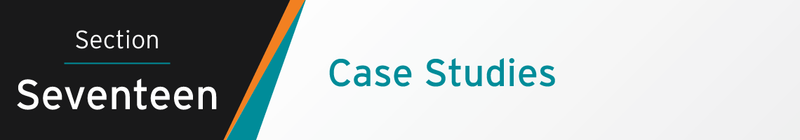 Section Seventeen Banner: Case Studies