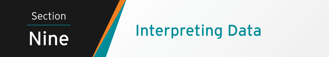 Section Nine Banner: Interpreting Data