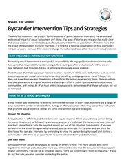 Image of Bystander Intervention Tips and Strategies