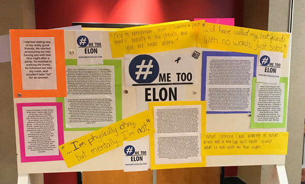 Elon Univeristy's MeToo Display