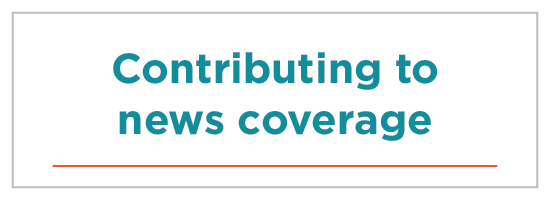 Contributing to news coverage