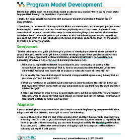 Program Model Development