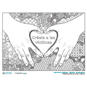 Créele a las víctimas Páginas para colorear