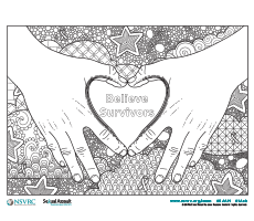 Believe Survivors Coloring Page