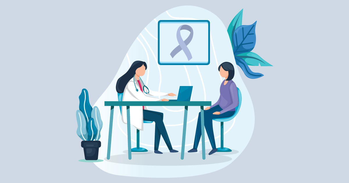 Doctor and patient talking