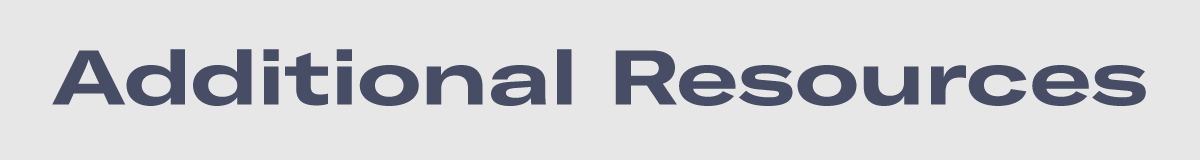 Additional Resources