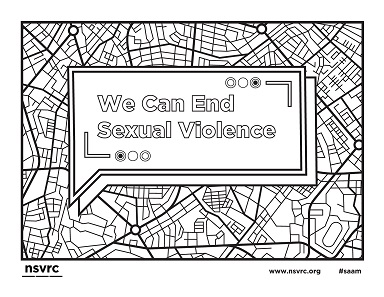 We Can End Sexual Violence Coloring Page