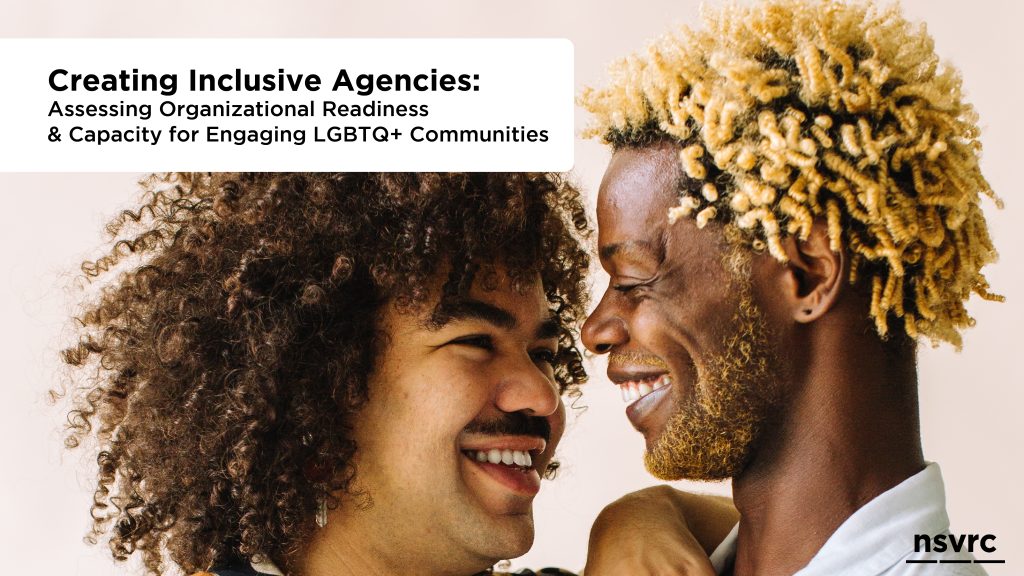 Creating Inclusive Agencies: Assessing Organizational Readiness & Capacity for Engaging LGBTQ+ Communities