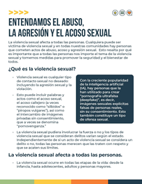 Understanding sexual abuse, assault, and harassment Spanish Thumbnail