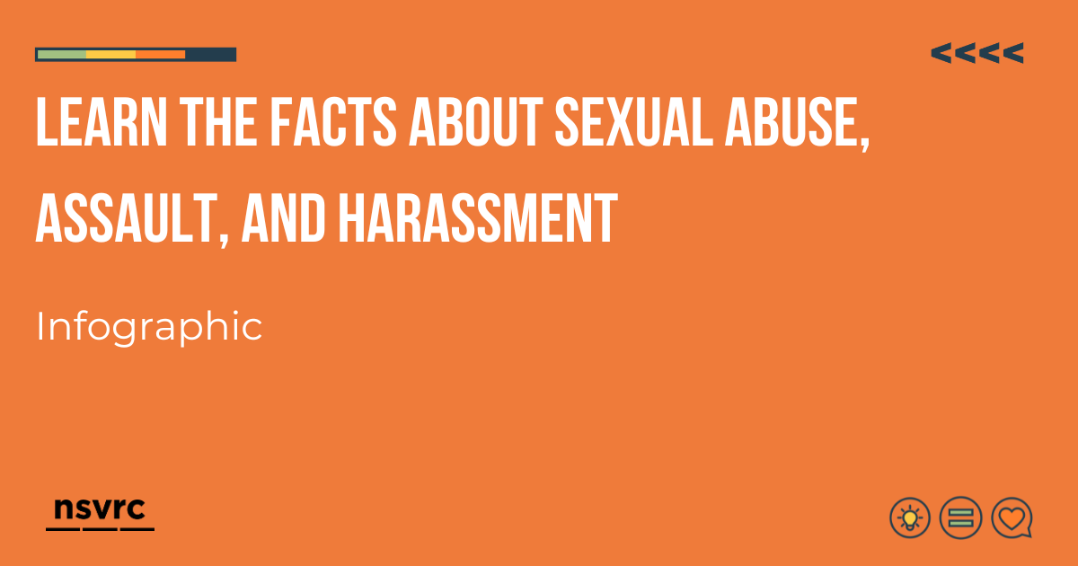 Infographic: Learn the facts about sexual abuse, assault, and harassment