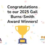 "Congratulations to our 2025 Gail Burns-Smith Award Winners!" ATSA and NSVRC logos